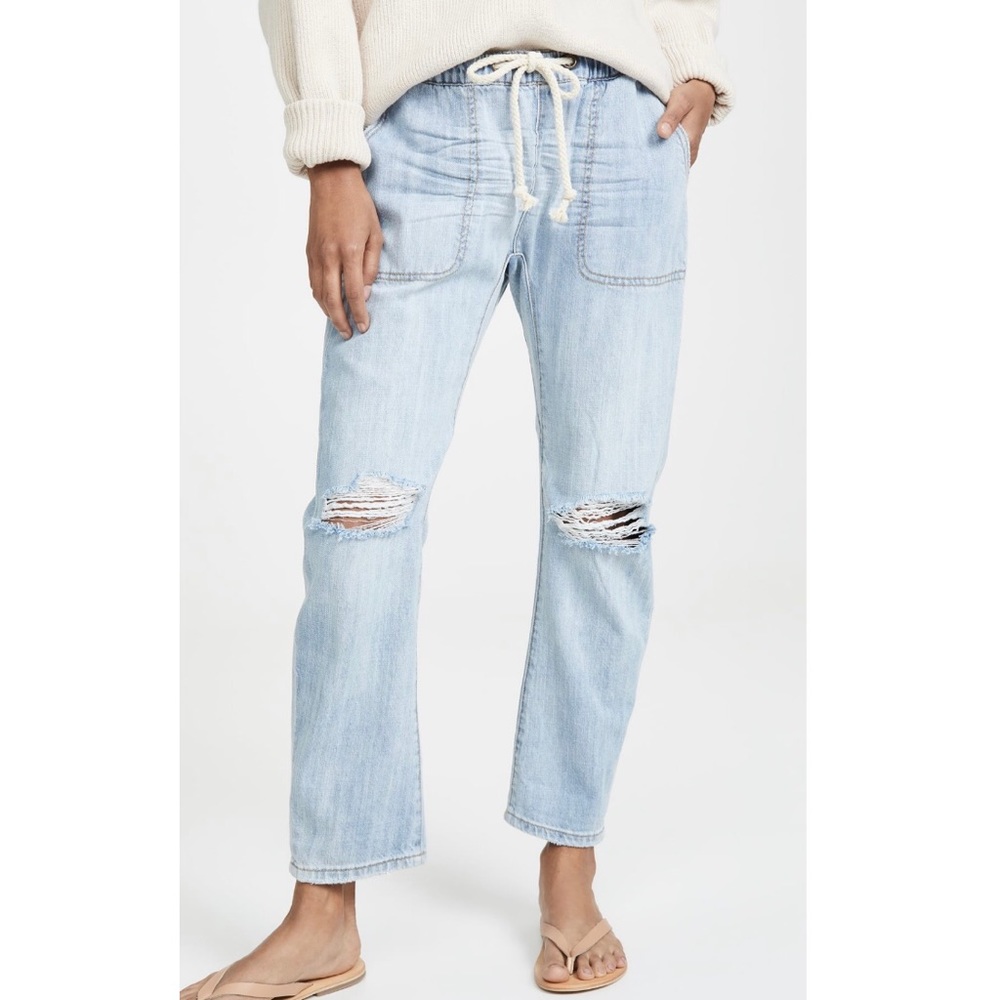 One Teaspoon Shabbies Drawstring Boyfriend Jeans in Hustler